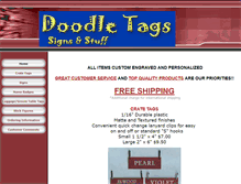 Tablet Screenshot of doodletags.com